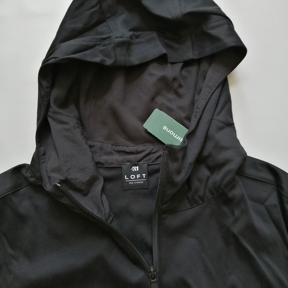 Blank Black Hoodie Small NWT - Picture 7 of 8